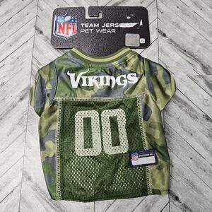 NFL Dog Jersey Minnesota Vikings Camo Salute To Freedom XS Football